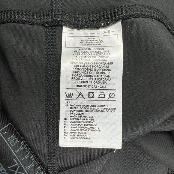 Adidas Tights Women's Size XL Black LOUNGEWEAR Essentials 3-Stripes Leggings - Picture 10 of 12